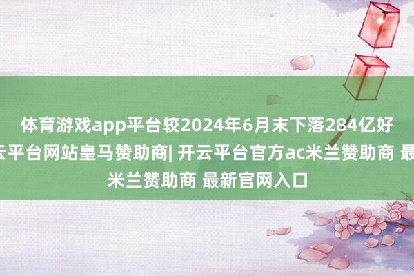 体育游戏app平台较2024年6月末下落284亿好意思元-开云平台网站皇马赞助商| 开云平台官方ac米兰赞助商 最新官网入口